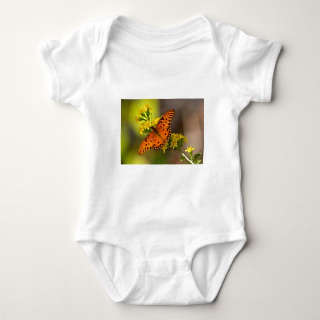 Fritillary Gulf Butterfly Gifts and Apparel Baby Bodysuit (Front)