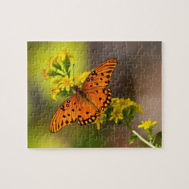 Fritillary Gulf Butterfly Jigsaw Puzzle (Horizontal)