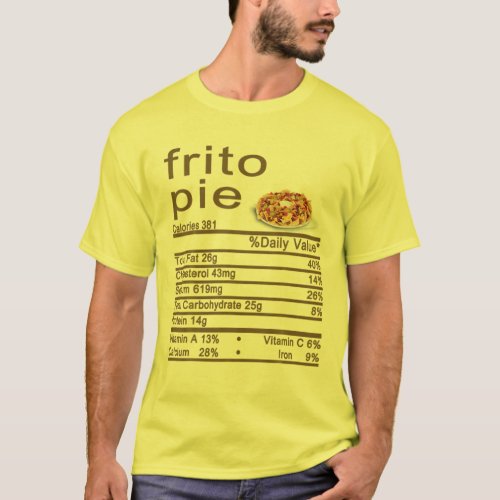 Frito Pie Nutrition Facts Label Thanksgiving Chris T_Shirt