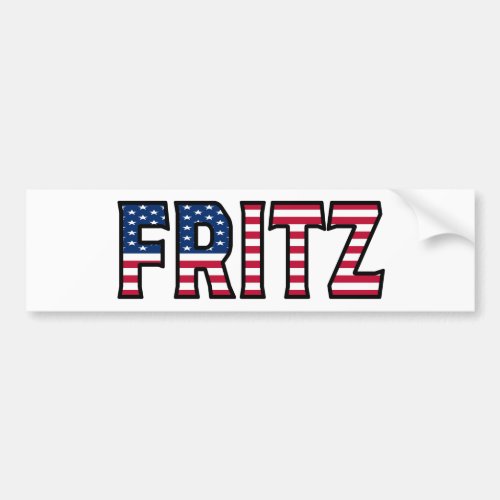 Fritz Name Vorname USA Aufkleber Sticker Auto