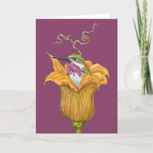 Fritz the hummingbird card