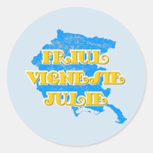 Friuli_Venezia Giulia Classic Round Sticker