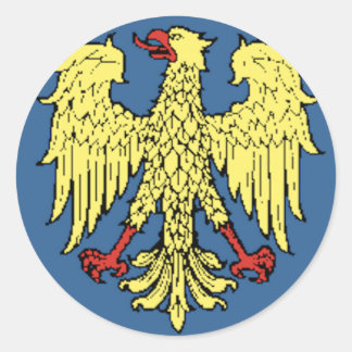 Friuli-Venezia Giulia (Italy) Flag Classic Round Sticker