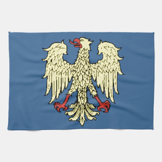 Friuli-Venezia Giulia (Italy) Flag Kitchen Towel (Horizontal)