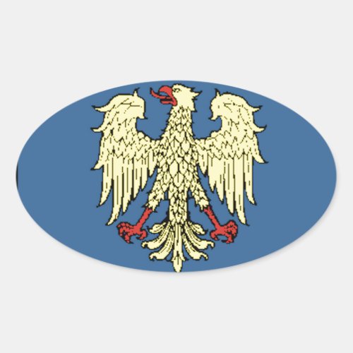 Friuli_Venezia Giulia Italy Flag Oval Sticker