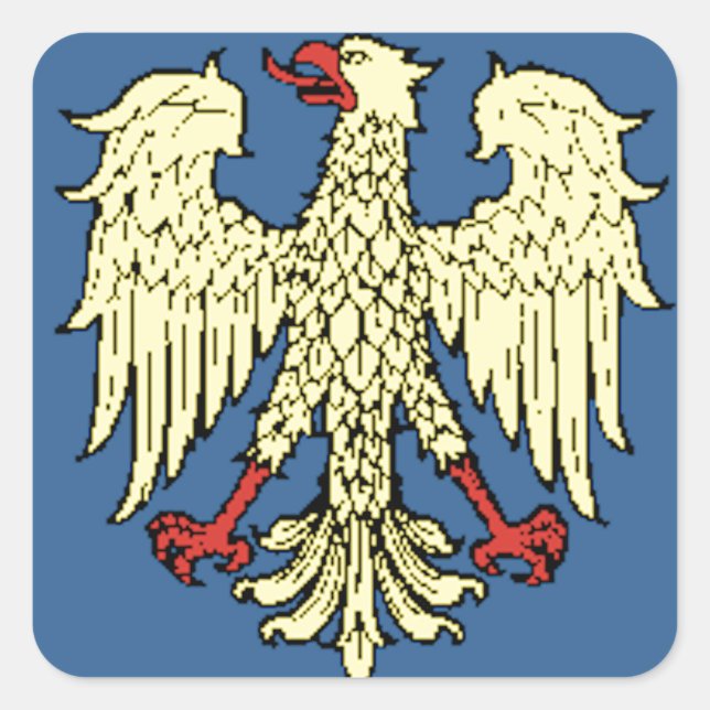 Friuli-Venezia Giulia (Italy) Flag Square Sticker (Front)