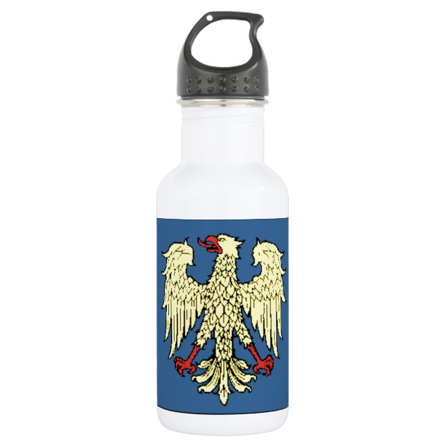 Friuli-Venezia Giulia (Italy) Flag Water Bottle (Front)