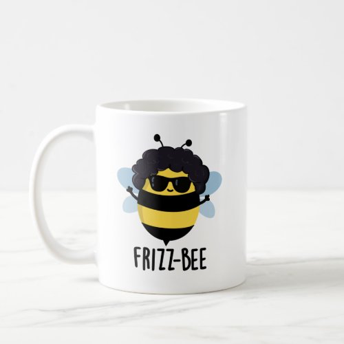 Frizz_Bee Funny Afro Bee Pun Coffee Mug