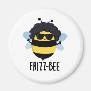 Frizz-Bee Funny Afro Bee Pun Magnet