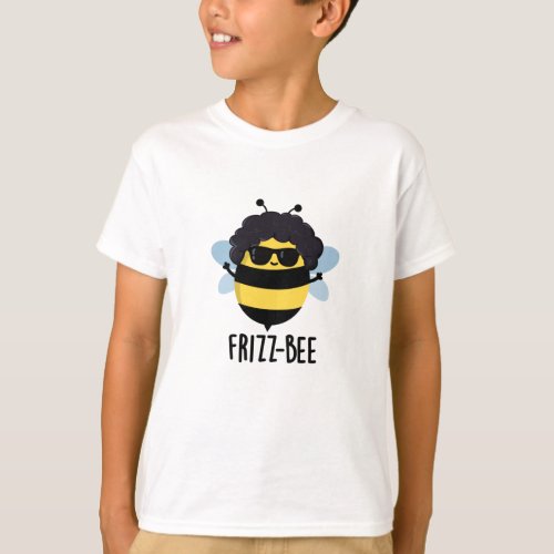 Frizz_Bee Funny Afro Bee Pun T_Shirt