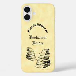 Frm the Library Of Vintage Old Books Custom iPhone 16 Plus Case