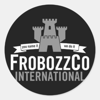 frobozzco+zork+logo classic round sticker