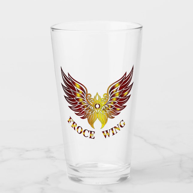Froce Wing Drinkware Glass (Front)