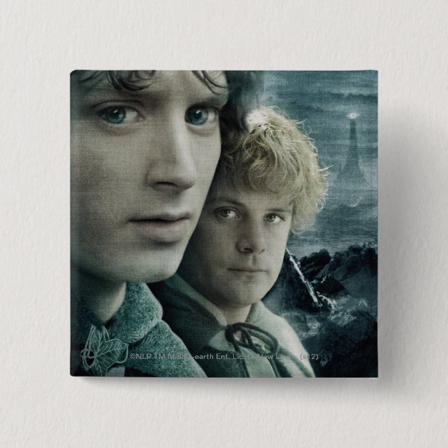 FRODO™ and Samwise Close Up Pinback Button (Front)
