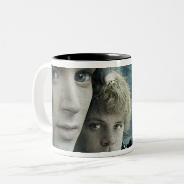 FRODO™ and Samwise Close Up Two-Tone Coffee Mug (Front Left)