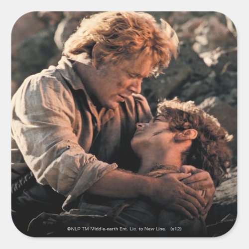 FRODO in Samwises Arms Square Sticker