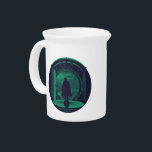 FRODO™ Leaving THE SHIRE™ Silhouette Beverage Pitcher<br><div class="desc">THE LORD OF THE RINGS™ | Frodo stands at the doorway to Bag End in The Shire,  ready for adventure! Grab this on a cool graphic t-shirt,  tote bag,  or notebook! Shop this design on even more custom Zazzle gifts!</div>