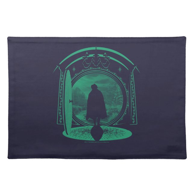 FRODO™ Leaving THE SHIRE™ Silhouette Cloth Placemat (Front)