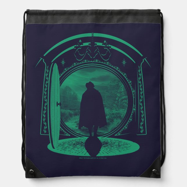 FRODO™ Leaving THE SHIRE™ Silhouette Drawstring Bag (Front)