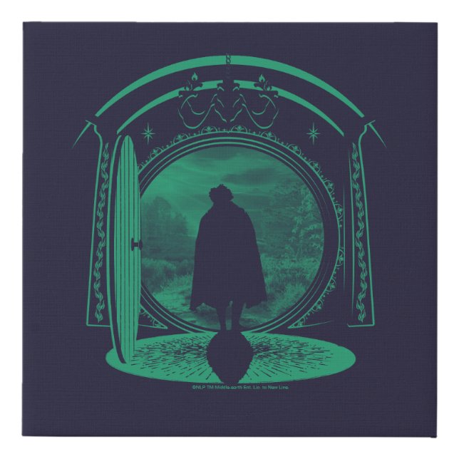 FRODO™ Leaving THE SHIRE™ Silhouette Faux Canvas Print (Front)