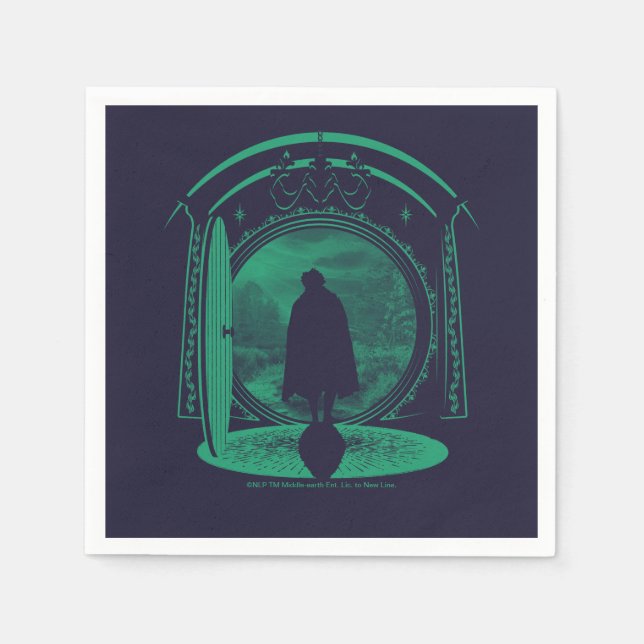 FRODO™ Leaving THE SHIRE™ Silhouette Napkins (Front)