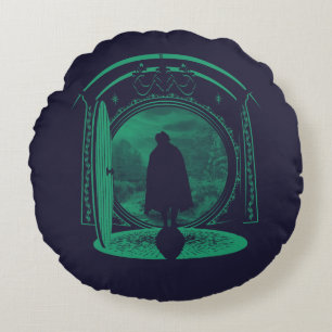 FRODO™ Leaving THE SHIRE™ Silhouette Round Pillow