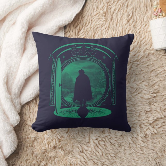 FRODO™ Leaving THE SHIRE™ Silhouette Throw Pillow (Blanket)