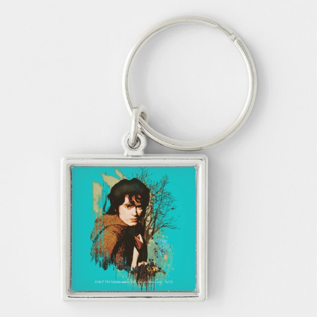 FRODO™ Mixed Media Vector Collage Keychain (Front)