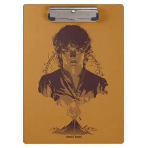FRODO™ MOUNT DOOM™ Tengwar Inscription Graphic Clipboard