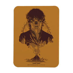 FRODO™ MOUNT DOOM™ Tengwar Inscription Graphic Magnet