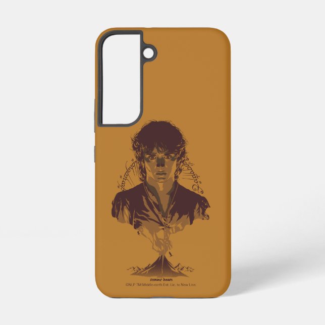 FRODO™ MOUNT DOOM™ Tengwar Inscription Graphic Samsung Galaxy Case (Back)
