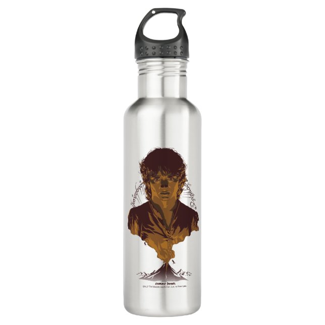 FRODO™ MOUNT DOOM™ Tengwar Inscription Graphic Stainless Steel Water Bottle (Front)