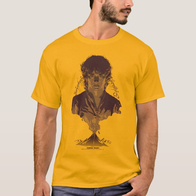FRODO™ MOUNT DOOM™ Tengwar Inscription Graphic T-Shirt (Front)