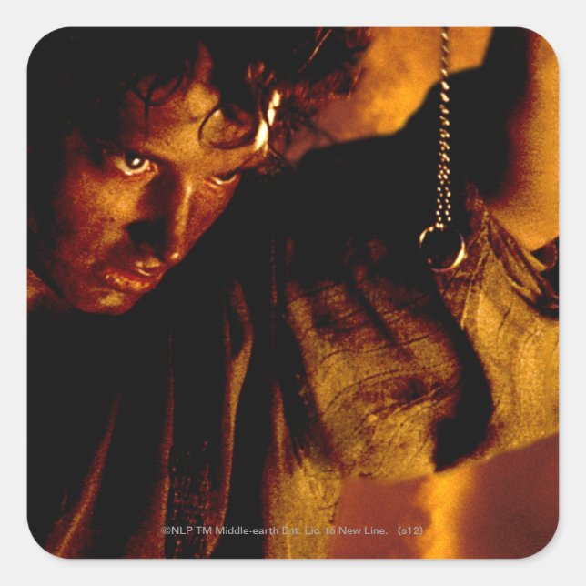 FRODO™ Stares at Ring Square Sticker (Front)