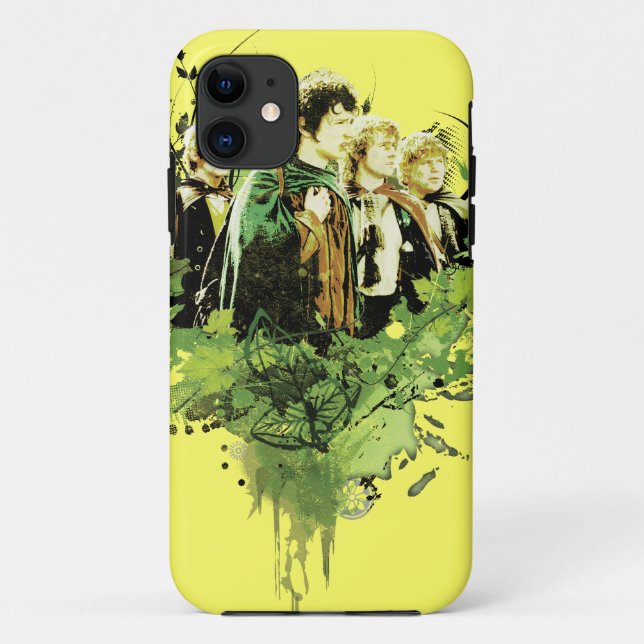 FRODO™ with Hobbits Vector Collage Case-Mate iPhone Case (Back)