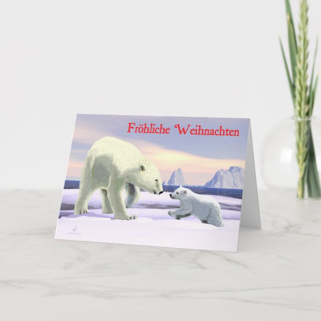 Froehliche Weihnachten - Mama Nose Best Holiday Card (Front)
