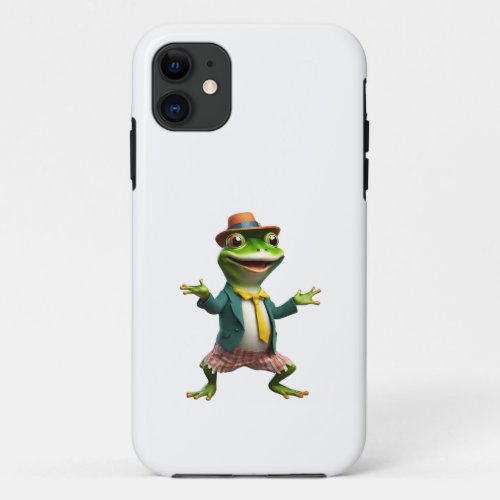 Frog 17 teacher educator AI generated T_Shirt iPhone 11 Case