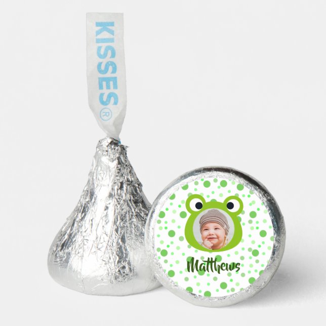 Frog  1st birthday candy party favor (Front)