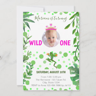 Cute Frog Blue Green Plaid Baby Shower Invitations