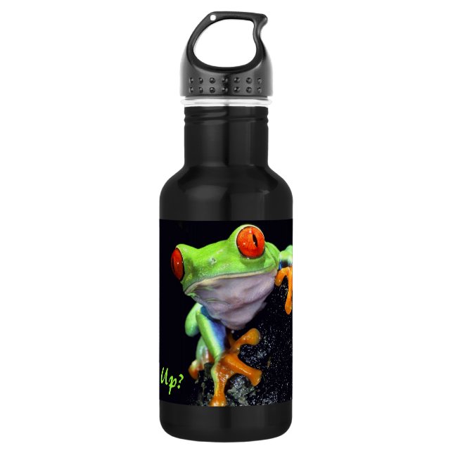 Frog 3 Options Stainless Steel Water Bottle (Front)