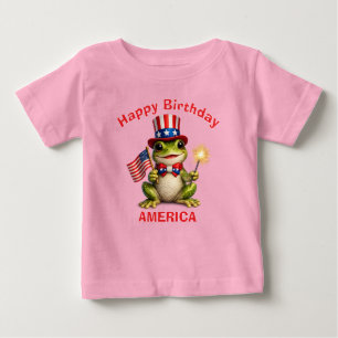 Frog (3c) Patriotic Kid T-Shirt