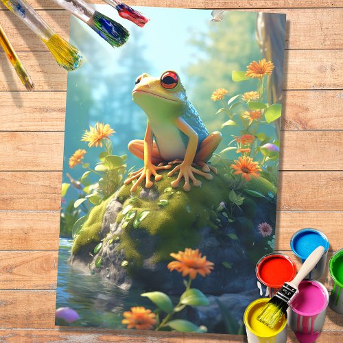 Frog 4 Decoupage Paper