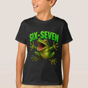 Frog 67 Meme Six Seven Funny Gen Alpha  T-Shirt