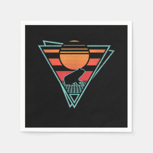 Frog 80s EDM Synthwave Gift Napkins