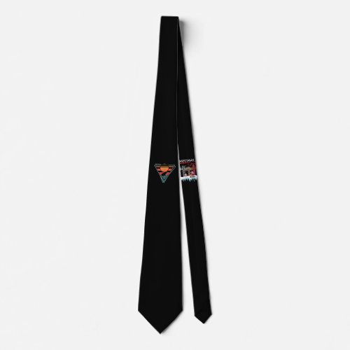 Frog 80s EDM Synthwave Gift Neck Tie