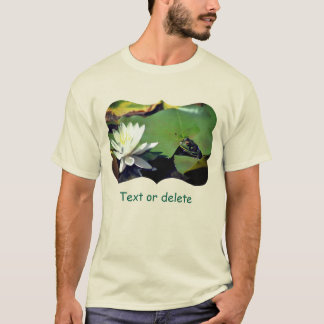Frog Admiring Water Lily Nature Light Personalized T-Shirt