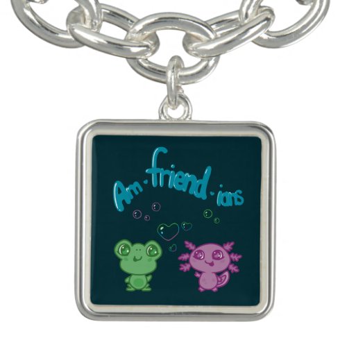 Frog and Axolotl Best Friends Bracelet