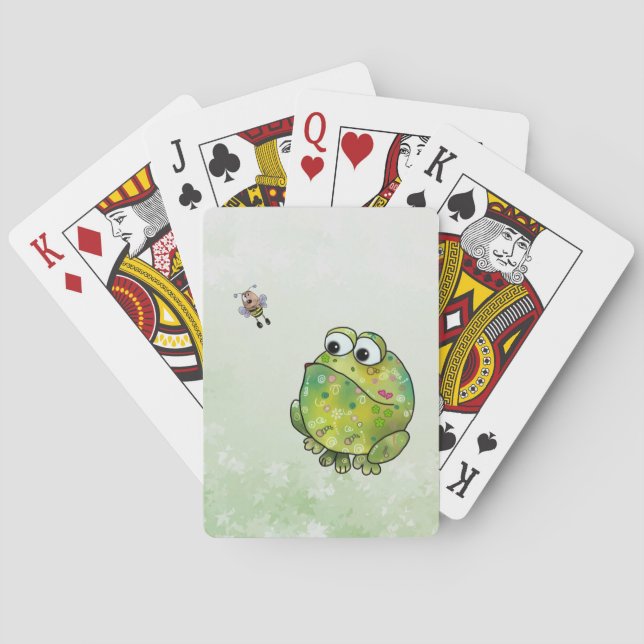 Frog and Bee Poker Cards (Back)