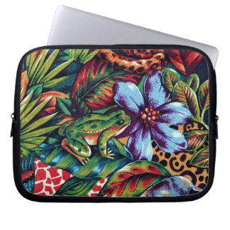 Frog and Flower Laptop Sleeve