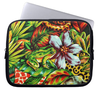 Frog and Flower Laptop Sleeve